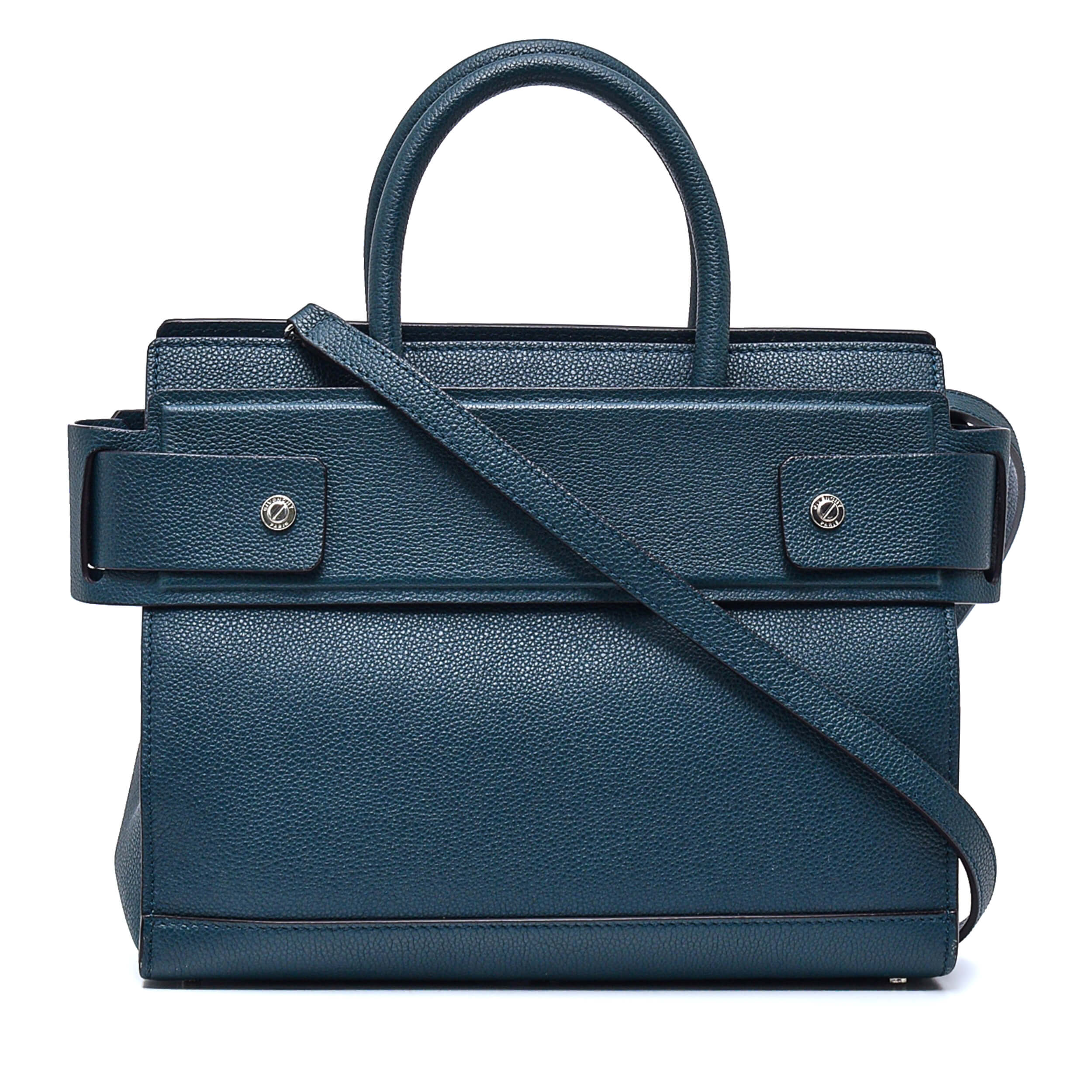 Givenchy - Blue Calfskin Leather Small Horizon Bag